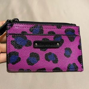 NWT Vera Bradley Leather Leopard Coin Purse
